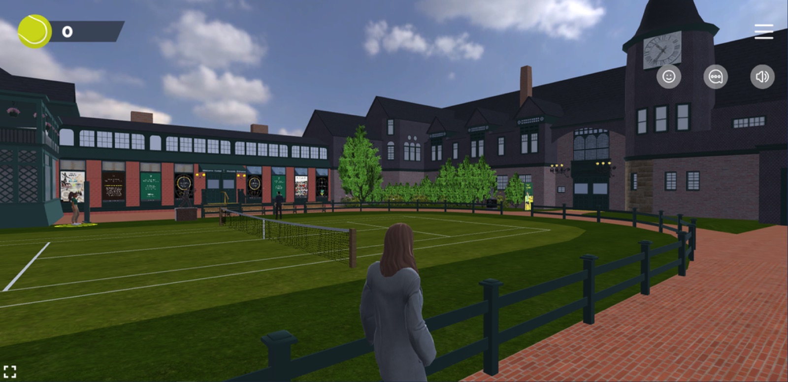 The recreated Newport grass courts and grounds